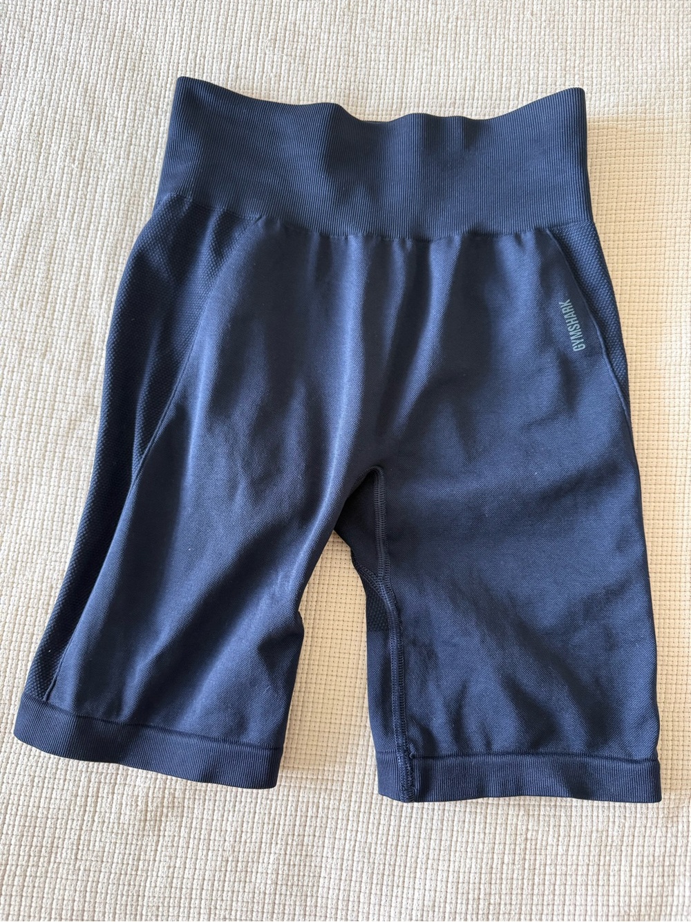 Gymshark Navy Blue Flex Cycle Biker Compression Gym Shorts Size S